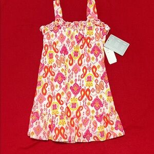 Koala Kids Vibrant Pink and Yellow Sundress